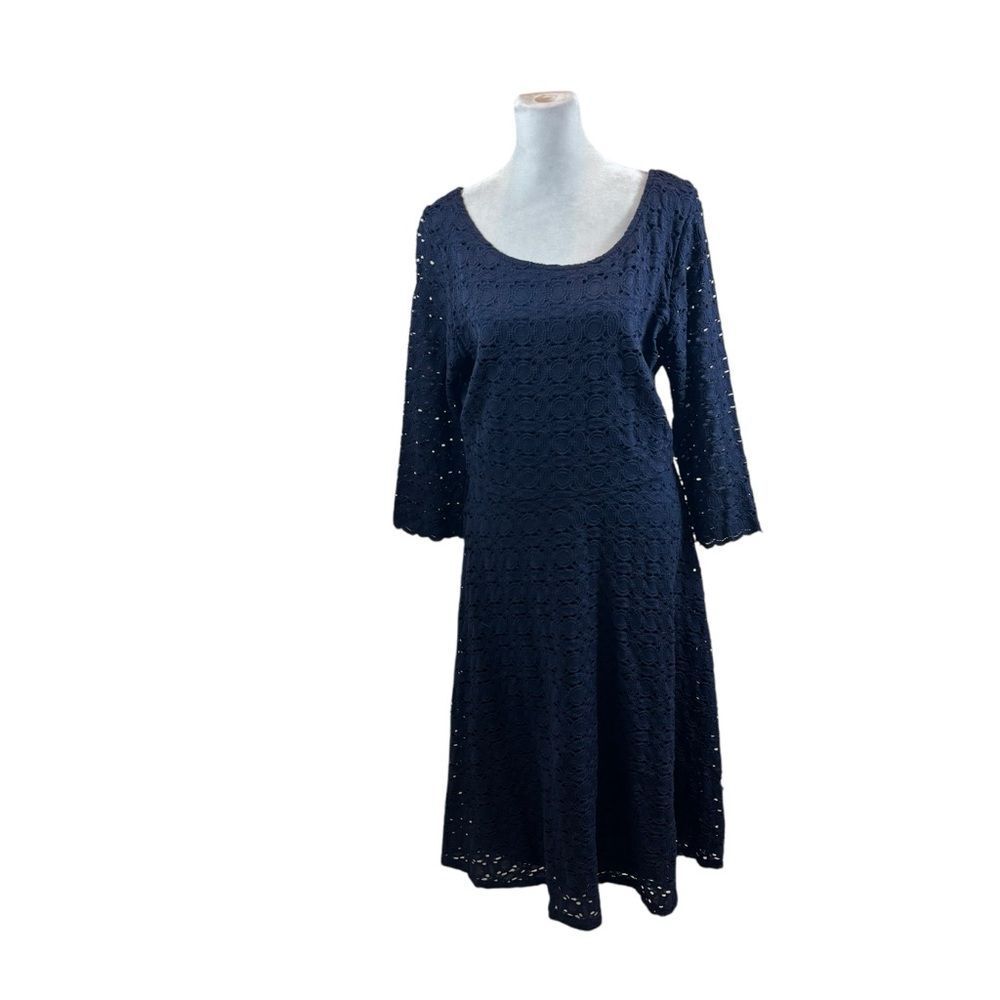 Brand new with Tags Ronni Nicole 3/4 Sleeve Lace Fit‎ and Flare Midi Dress 12 - Picture 4 of 14